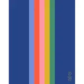 Preppy Stripe Academic 2026 Monthly Planner