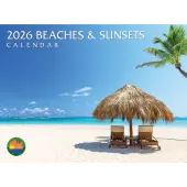 Sunsets and Beaches Wall 2026 Wall Calendar
