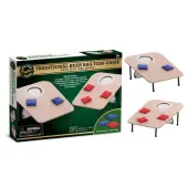 Traditional Wooden Bean Bag Toss Game