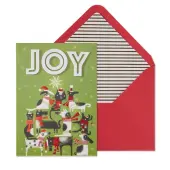 Dog and Cat Tree Christmas Card