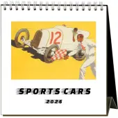 Sports Cars 2026 Easel Desk Calendar