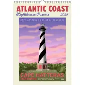 Atlantic Coast Lighthouses Poster 2025 Wall Calendar