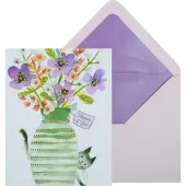 Thank You Cat Peeking Boxed Note Cards