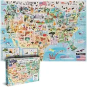 USA Map 1000 Piece Puzzle