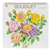 Bouquets 2025 Spiral Wall Calendar