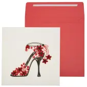 Fashion Shoe Quilling Birthday Card