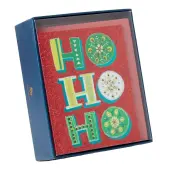 Whimsical Ho Ho Ho 10 Count Boxed Christmas Cards