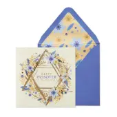 Star of David Wreath Passover Card