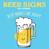 Beer Signs 2026 Wall Calendar