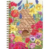 Beehive and Blooms Spiral Journal