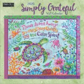Simply Grateful 2026 Wall Calendar