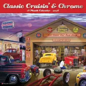 Classic Cruisin and Chrome 2026 Wall Calendar