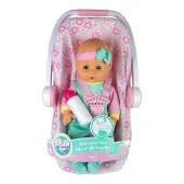 Doll Baby on carrier Seat 16 Inch