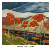 Flowers Square 2026 Wall Calendar