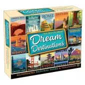 Dream Destinations 2026 Desk Calendar