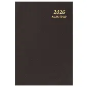 Black Monthly 2026 Planner