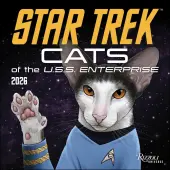 Star Trek Cats 2026 Wall Calendar