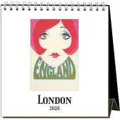 London Nostalgic 2026 Easel Desk Calendar