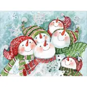 Snowman Gathering Classic Christmas Cards