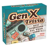 Daily Gen X Trivia 2026 Desk Calendar
