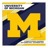 COL Michigan Wolverines 2025 Mini Wall Calendar