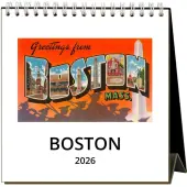 Boston Nostalgic 2026 Easel Desk Calendar