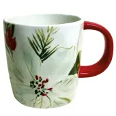 Christmas Forever Poinsettia Mug