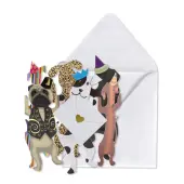 Festive Canine Celebration Greeting Card