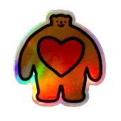 Tiny Headed Pip Hologram Sticker
