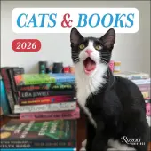 Cats and Books 2026 Wall Calendar