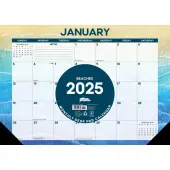 Beach 17x12 2025 Desk Pad