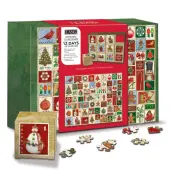 Vintage Stamps Countdown 500 Piece Puzzle