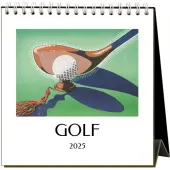 Golf 2025 Easel Desk Calendar