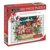 Poinsettia Window 500 Pc Puzzle