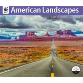 American Landscapes WWF 2025 Wall Calendar