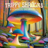 Trippy Shrooms 2025 Wall Calendar