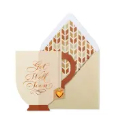 Embossed Tea Cup Get Well Card