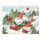 Let's Go Sledding Classic Christmas Cards