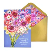 Floral Gratitude Artisan Thank You Card