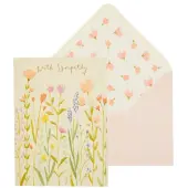 Floral Sympathy Greeting Card