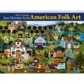 American Folk Art 2025 Wall Calendar