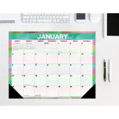Watercolor Stripes 2026 Desk Pad