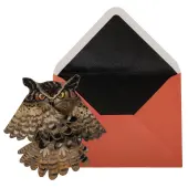 Owl Die Cut Halloween Card
