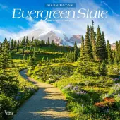 Evergreen State Washington Places 2025 Wall Calendar