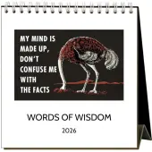 Words to Live By 2026 Easel Desk Calendar