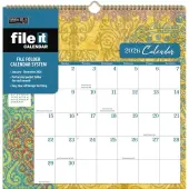 Bohemian File It 2026 Wall Calendar