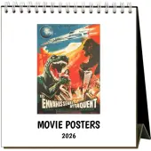 Movie Posters 2026 Easel Desk Calendar