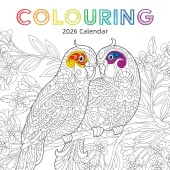 Colouring Calendar 2026 Wall Calendar