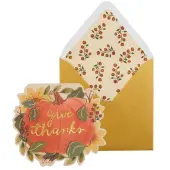 Give Thanks Pumpkin Fall Card