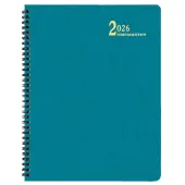 Turquoise Shimmer Large Time Master 2026 Planner